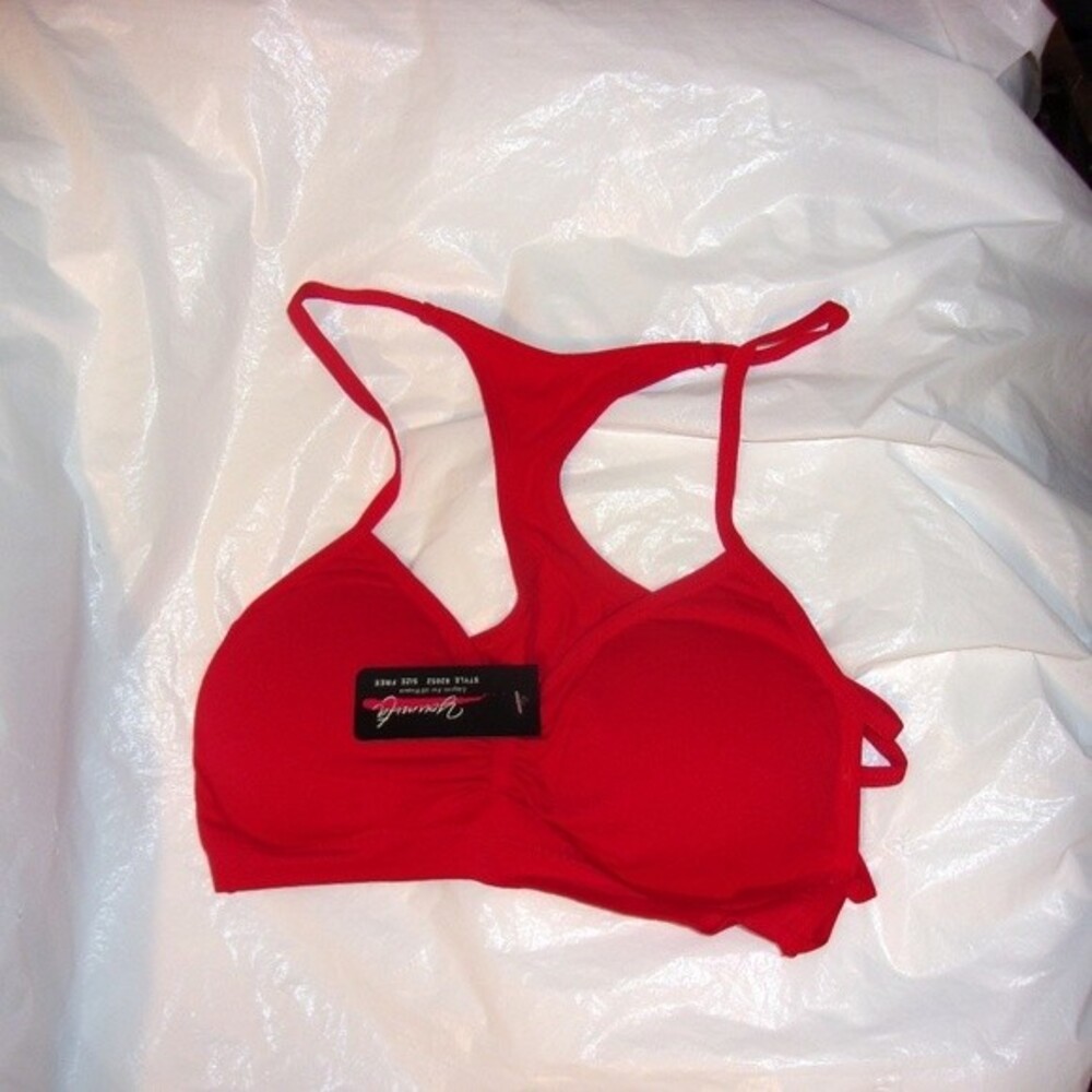 Youmita Red Racerback Bralette NWT - Picture 5 of 9
